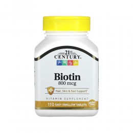 Биотин 800 мкг / Biotin 800 mcg (21st Century), 110 табл