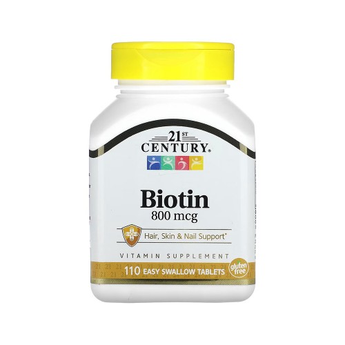 Биотин 800 мкг / Biotin 800 mcg (21st Century), 110 табл в России