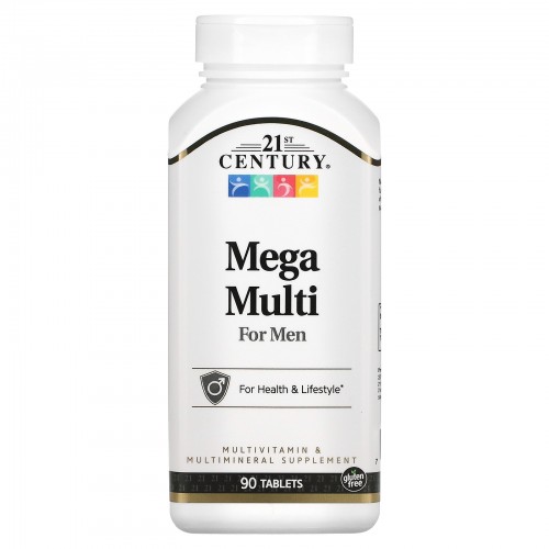 Витаминно-минеральный комплекс Mega Multi for Men для мужчин, 21st Century, 90 табл в России