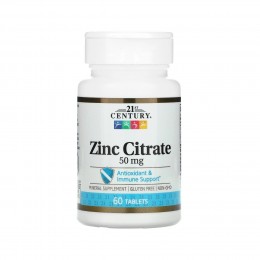 Цинк 21st Century (Zinc Citrate), 60 табл