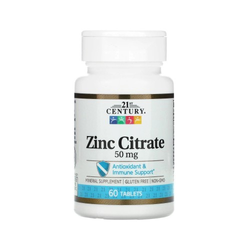 Цинк 21st Century (Zinc Citrate), 60 табл в России