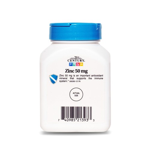 Цинк 21st Century (Zinc Chelated), 110 табл в России
