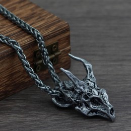 Подвеска Череп дракона с цепью + мешочек