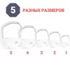 Трафарет для бороды эспаньолки (шаблон) пластиковый, 5 шт в России