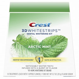 Отбеливающие полоски для зубов Crest 3D Whitestrips Arctic Mint, курс 14 дней