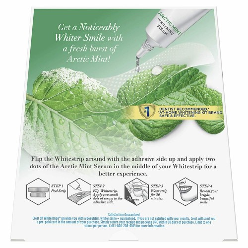 Отбеливающие полоски для зубов Crest 3D Whitestrips Arctic Mint, курс 14 дней в России