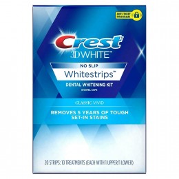 Отбеливающие полоски для зубов Crest 3D Whitestrips Classic Vivid, курс 10 дней