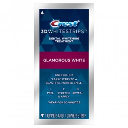 Отбеливающие полоски для зубов Crest 3D Whitestrips Glamorous White, курс 14 дней