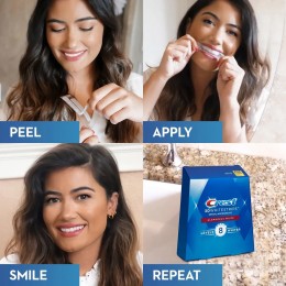 Отбеливающие полоски для зубов Crest 3D Whitestrips Glamorous White, курс 14 дней