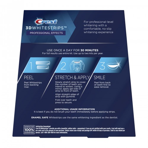 Отбеливающие полоски для зубов Crest 3D Whitestrips Professional Effects Dental Kit, курс 20 дней в России