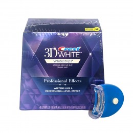 Отбеливающие полоски для зубов с лампой, Crest 3D Whitestrips Professional Effects, курс 20 дней