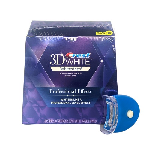 Отбеливающие полоски для зубов с лампой, Crest 3D Whitestrips Professional Effects, курс 20 дней в России