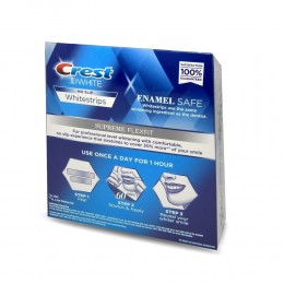 Отбеливающие полоски для зубов Crest 3D Whitestrips Supreme Flexfit, курс 21 день