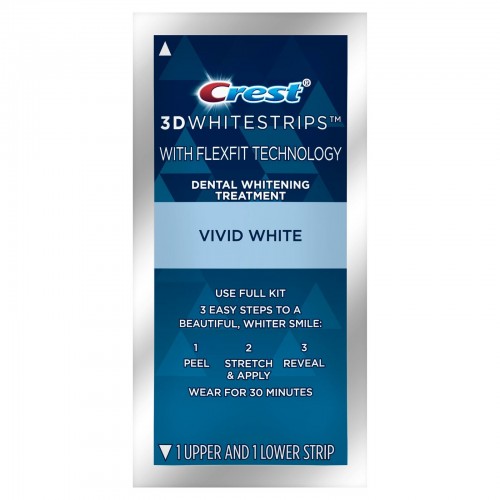 Отбеливающие полоски для зубов Crest 3D Whitestrips Vivid White, курс 12 дней в России