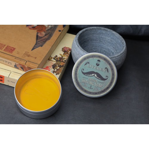 Мыло для бритья Liveben Premium Shaving Soap, яркий цитрус, 170 гр в России