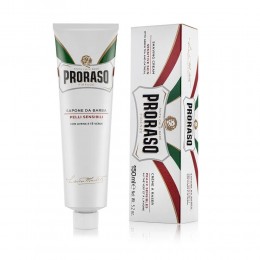 Proraso крем для бритья для чувствительной кожи с Зеленым чаем и овсом, 150 мл
