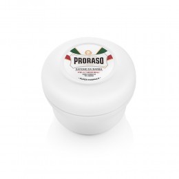 Proraso Sensitive Green Tea Shaving Soap Jar - мыло для бритья Зелёный чай и овёс, 150 мл