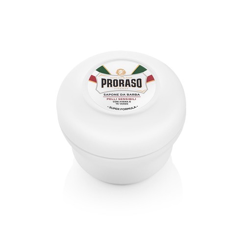 Proraso Sensitive Green Tea Shaving Soap Jar - мыло для бритья Зелёный чай и овёс, 150 мл в России