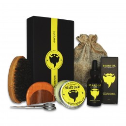 Подарочный набор средств для бороды Luxfume / 6 в 1