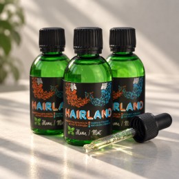 Лосьоны для бороды: 3 флакона Hairland 5% Мята + пипетка