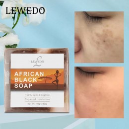Африканское мыло для умывания LEWEDO с маслом Ши, 100 гр