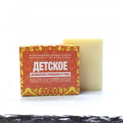 Мыло для лица и тела «Детское» с шелком без аромата, 100 гр (ТДС, Беларусь) в России