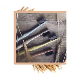 Зубная щетка Kinepin в футляре, эко из пшеничной соломы
